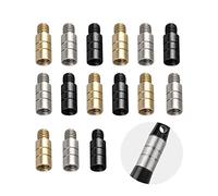 Kit d'outils de fléchettes en laiton - 18 pièces - Poids : 2 g - Outil d'accentuation - Filetage 2BA - Accessoires de fléchettes - Noir - Argent - Doré - Cuivre - Accessoires de contrepoids