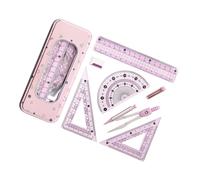 Kit d'outils de géométrie ABS comprenant des compas, des règles et des rapporteurs pour des dessins techniques précis et des devoirs à la maison, kits de mesure polyvalents