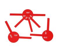 Kit d'outils de géométrie, ensemble de mesure d'angle, aide à l'apprentissage des mathématiques, matériau durable, design éducatif lumineux pour l'enseignement en classe, l'école, les étudiants, les