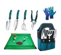 Kit d'outils de Jardinage Manuel - Cultivateur Multifonction Portable en d'aluminium, kit de Jardinage extérieur et Patio | pour parterres de Fleurs, et Soins intérieurs