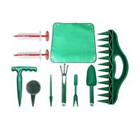 Kit d'outils de jardinage - Semoir manuel - Tapis de plantation - Pour planter des tomates, des poivrons et pour la culture en intérieur et en extérieur