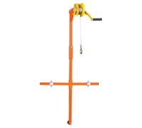 Kit d'outils de levage autobloquants de 15 m pour installation de climatisation - Grue de levage manuelle robuste et support de treuil - Solution de levage efficace pour systèmes de climatis