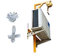 Kit d'outils de levage pour climatiseur - Treuil manuel robuste + support pour une installation facile AC (capacité de 150 kg, treuil autobloquant de 10 m)