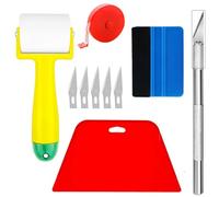 Kit d'outils de lissage pour papier peint, 10 pièces, Kit d'outils professionnels portables pour lisser le papier peint, Installation de bricolage