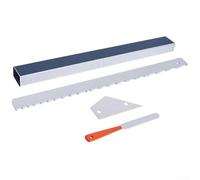 Kit d'outils de luthier pour guitare comprenant une poutre de ponçage de nivellement des frettes en alliage d'aluminium, un manche cranté, un bord droit, une lime de couronnement et une bascule à