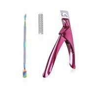 Kit d'outils de manucure - 1 coupe-ongles professionnel, 10 aimants, 1 poussoir et plus