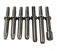 Kit d'outils de marteau à riveter pneumatique pour rivets semi-creux et solides, outil de rivet marteau pneumatique avec têtes en acier au carbone traité thermiquement, riveteuse manuelle robuste pour