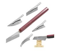 Kit d'outils de modélisme - Mini scie à main pour un travail précis et une découpe précise, kit d'outils de scie à métaux - Scie en acier inoxydable avec 4 lames, conception de dents double face, idéa