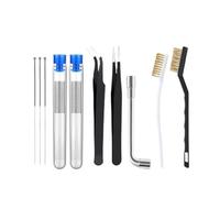 Kit d'outils de nettoyage d'imprimante 3D, brosse en fil cuivre, buse à dents, aiguille, pièces, clé