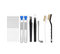Kit d'outils de nettoyage d'imprimante 3D, brosse en fil cuivre, buse à dents, aiguille, pièces, clé