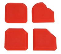 Kit d'outils de nettoyage pour mastic - 4 pièces - Outil de finition de mastic en silicone - Pour cuisine, salle de bain, fenêtre, sol - Rouge