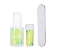 Kit d'outils de pédicure d'ongle incarné le kit de correction de patch d'ongle Ingrown Kit de correction de l'orteil élastique Patch de lisseur à ongles avec colle