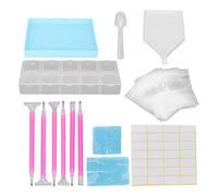 Kit d'outils de peinture de strass, bricolage, stylo à points, plateau de tri de perles, boîte de rangement, ensemble d'outils d'art des ongles