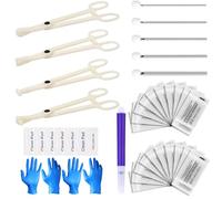 Kit d'outils de piercing pour le corps - Kit de piercing avec 12G 14G 16G 18G 20G - Aiguilles de piercing - Pinces pour oreille, nez, nombril, langue, sourcil, corps, outil de perçage - Fournitures de