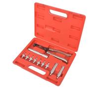 Kit d'outils de pince du joint de soupape - vidaXL - Gris - 11 outils - Acier au carbone