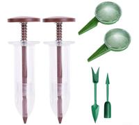 Kit d'outils de plantation, 6 outils en plastique pour semis de jardin | Kit d'outils de jardinage 6 pièces en plastique pour semer et repiquer, creuser, désherber et planter dans les parterres de