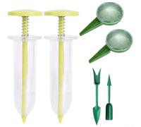Kit d'outils de plantation, 6 outils en plastique pour semis de jardin | Kit d'outils de jardinage 6 pièces en plastique pour semer et repiquer, creuser, désherber et planter dans les parterres de