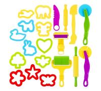 Kit D'outils De Playdough - Tool De Pâte À Jouer Aux Éducatifs | Ensemble D'outils De Playlow 20pcs - Player Les Outils De Pâte Kit avec Diverses Moules Rouleaux De Forme De Cutter Fitend Play