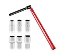 Kit d'outils de plomberie 7 pièces avec douilles de 8 mm, 9 mm, 10 mm, 11 mm, 12 mm, 14 mm et clé verticale pour travail de base de robinet