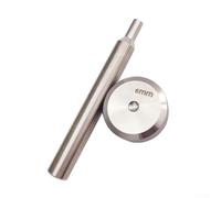 Kit d'outils de poinçonnage avec rivets à double capuchon et pointe en acier inoxydable pour travaux manuels en cuir, vêtements et réparation de chaussures (6 mm)