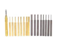 Kit d'outils de poinçonnage professionnel en acier au carbone et en laiton, outil à main pour l'artisanat du cuir, perforateur pour l'artisanat du cuir, rainurage et rainurage de