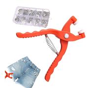 Kit d'outils de pose de boutons-pression, kit d'outils de fixation à pression | Ensemble de boutons-pression en métal robuste | Outil de couture sûr et inoffensif pour chapeaux, housses de couette, vê