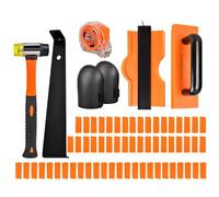 Kit d'outils de pose de sol avec marteau | Kit d'installation de plancher en bois pour la préparation du sous-sol, plancher, pose, projet de bricolage