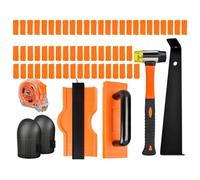 Kit d'outils de pose de sol - Marteau à percussion - Outils de pose de sols stratifiés et en bois - Pour la préparation du sous-sol, le revêtement de sol, la pose, le projet de bricolage