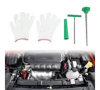 Kit d'outils de rechange pour tige de valve pour pneus de véhicule de tourisme comprenant un outil d'extraction de crochet et des gants