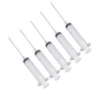 Kit d'outils de recharge pour imprimante jet d'encre avec 5 seringues de 20 ml et 5 plats PP en acier inoxydable pour le bureau et la maison, facile à nettoyer sans salir les mains