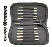 Kit d'outils de réglage de carburateur 10 pièces pour moteurs à 2 temps - Convient pour écho pour poulan - Embouts hexagonaux cannelés en forme de D - Tondeuse tronçonneuse souffleur Tune Up