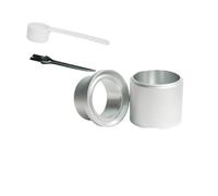 Kit d'outils de remplissage de capsules métalliques réutilisables, support en aluminium compatible avec brosse, cuillère, support de remplissage de dosettes(Pink)