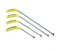 Kit d'outils de réparation de bosses sans peinture automobile avec crochets de tige de poussée pour barre de biche pour portes, capots et réparations de panneaux (41 cm)