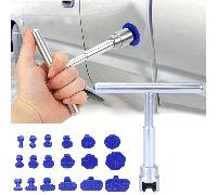 Kit d'outils de réparation de bosses sans peinture pour carrosserie automobile, outil mécanique en T, crochet de redressage pour tôle, ventouse de différentes tailles 18 joints,Extracteur + joint,Extr