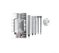 Kit d'outils de réparation de briquets avec base d'usinage CNC, pince à ressort pour pièces de briquets au butane, ensemble d'outils de précision pour l'entretien des roues à silex et du levier, métal