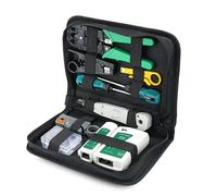 Kit D'Outils De Réparation De Câbles Réseau Rj45 Rj11 Cat6, Testeur De Câbles, Pince À Sertir, Kit D'Outils De Dénudage De Maintenance