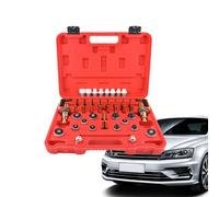 Kit d'outils de réparation de climatisation HVAC avec pression de courant alternatif et extracteur de noyau de soupape | Tuyau de charge au fréon - Outils de diagnostic R134A - Détecteur de fuite de