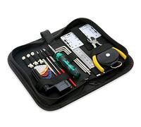 Kit d'outils de réparation de guitare, kit d'outils de guitare 25 pièces, outils de réparation de guitare, kit de guitare avec manivelle de cordes guitare acoustique Pins pont médiators limes