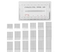 Kit d'outils de réparation de montre en acier inoxydable 144 pièces avec barre à ressort et goupille de liaison pour connexions de bracelet de montre