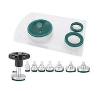 Kit d'outils de réparation de montre, ouvre-boîtier arrière réglable, outil d'horloger avec 9 matrices en silicone non marquantes (vert)