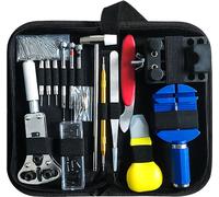 kit d'outils de réparation de montres de 147 pièces, kit d'entretien de montres, ouvreur de boîtier de montre, outil de changement de pile de montre, kit d'horloger professionnel