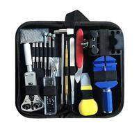Kit d'outils de réparation de Montres pour horloger (147 pièces) : Outil d'ouverture de boîtier, Outil d'ouverture de Fond et Jeu de Barrettes à Ressort pour la