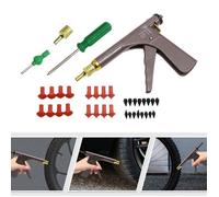 Kit d'Outils de Réparation de Pneu à Vide - Outil de Réparation de Pneu sans Tube - Outil de Pneu avec Boîte pour Réparation de