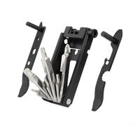 Kit d'outils de réparation de vélo 23 en 1 - Outil multifonction portable pour vélo de route et VTT avec fonction de réglage de la tension de la chaîne (sans boîte)