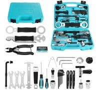 Kit d'outils de réparation de vélo 41 pièces - Étui portable inclus - Pour réparation de pneus chaînes et pédaliers