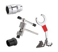 Kit d'outils de réparation de vélo de route, manivelles, extracteurs de pédaliers, extracteur de chaîne, disjoncteur de chaîne, outils de retrait de chaîne de volant, kits de réparation de vélos