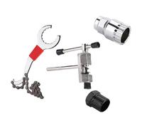 Kit d'outils de réparation de vélo de route, manivelles, extracteurs de pédaliers, extracteur de chaîne, disjoncteur de chaîne, outils de retrait de chaîne de volant, kits de réparation de vélos