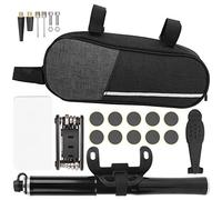Kit d'outils de réparation de vélo, Kit de réparation portable professionnel pour vélo de montagne en plein air, gonfleur de pneus, clé de réparation, ensemble combiné pour
