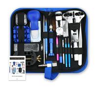 Kit d'outils de réparation d'ouvreur de montre, couteau à levier d'horloge, tournevis, ensemble de marteau à goupille, lien de bande d'horloger, accessoire d'horloger, 212 pièces Watch repair kit 212p