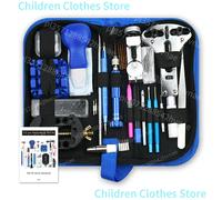 Kit d'outils de réparation d'ouvreur de montre, couteau à levier d'horloge, tournevis, jeu de marteau à broches, lien de bande d'horloger, accessoire d'horloger 212 pièces 212 pièces